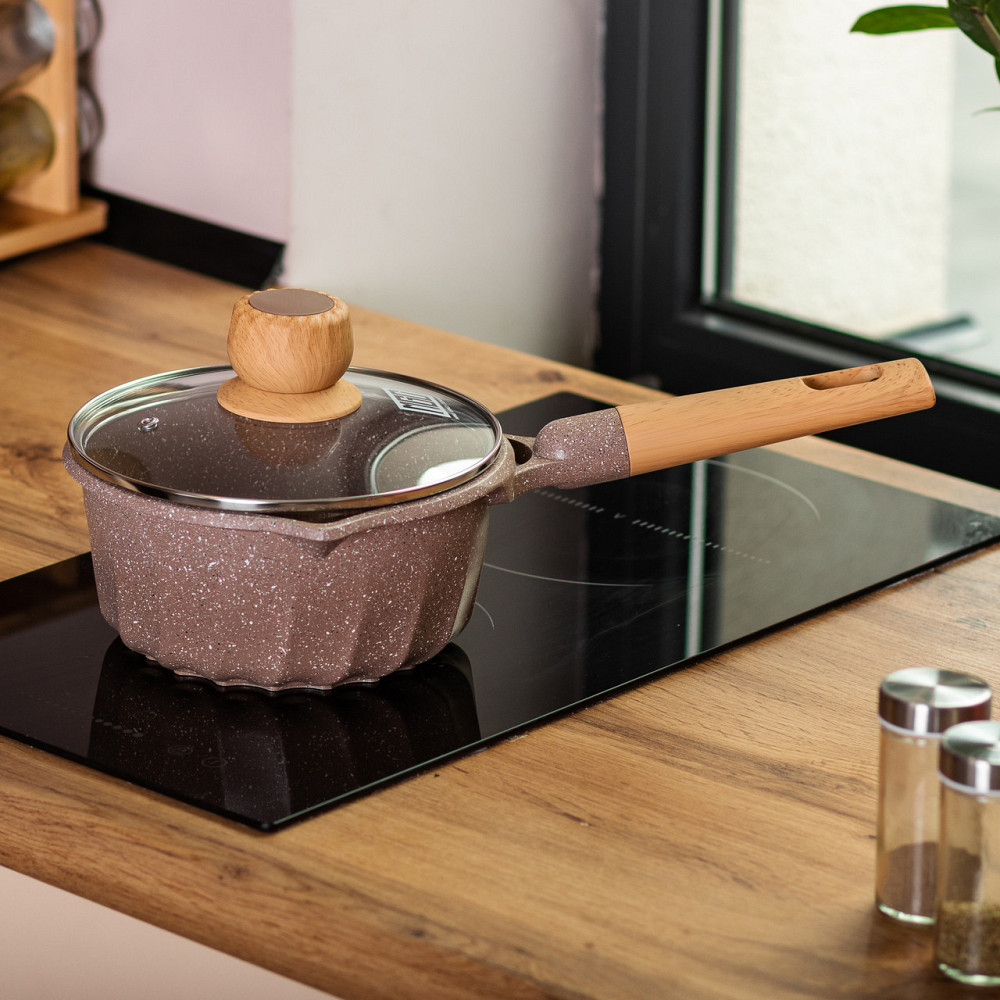 Антипригарный сотейник 2,9 л с толстым дном Ø 18 см Киев - изображение 5