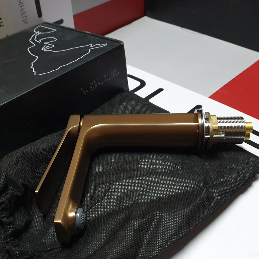 Змішувач для раковини  Volle SOLO cepillado bronce бронза 1510.011121 Київ - фото 7