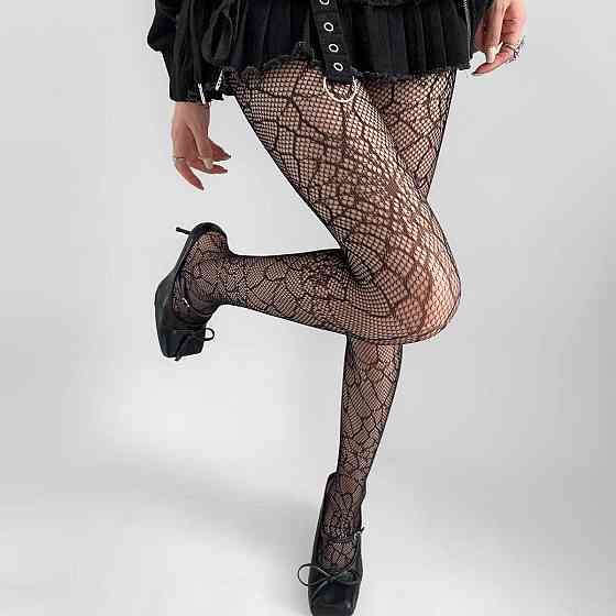 Колготи павутина сітка one size чорний Київ