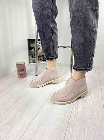 Daragani Черевики жіночі Daragani пудра натуральна замша высота 9 см (3160) Коломия