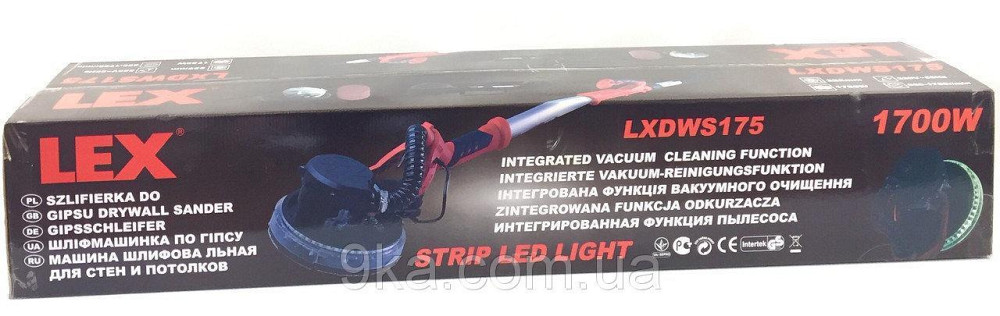 Шліфувальна машина для стін і стель LEX LXDWS 175 Київ - фото 8