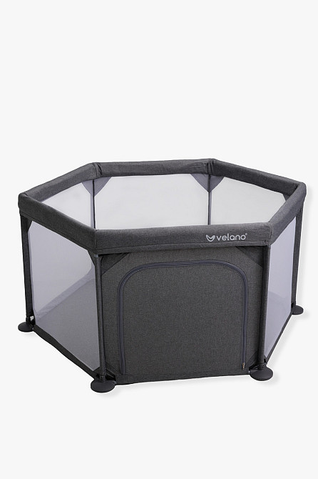 Манеж дитячий шестикутний VELANO Star, grey Київ - фото 3