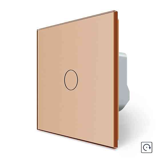 LIVOLO Сенсорна кнопка 1 сенсор Імпульсний вимикач Майстер кнопка Livolo золото скло (VL-C701H- Коломыя