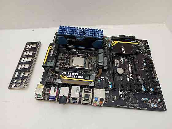 Комплект: материнська плата MSI Z77 MPOWER + i7-3770K + 32Gb DDR3 Kingston HyperX Predator (1866MГц) (товар вживаний) Луцк