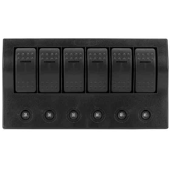 Панель переключателей с автоматами и LED 6 переключателей HF60-006AP Киев