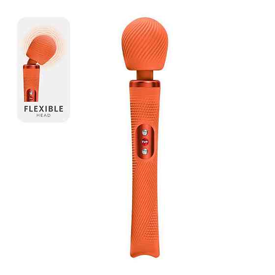 Вібромасажер Fun Factory VIM Vibrating Wand Orange, суперпотужний та легкий, до 6 годин роботи Sex Aura Київ