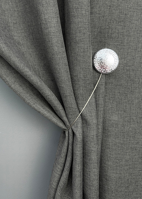 Магниты для штор и гардин Афина 2 шт Серебристый (81-271) Киев - изображение 5