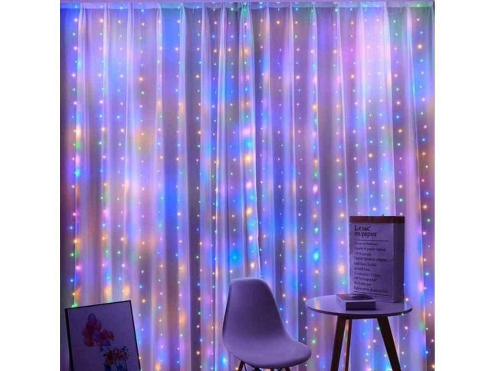 Гирлянда 400LED 3*2,8м (цветное свечение) 9241288 ТМ Украина Киев - изображение 1