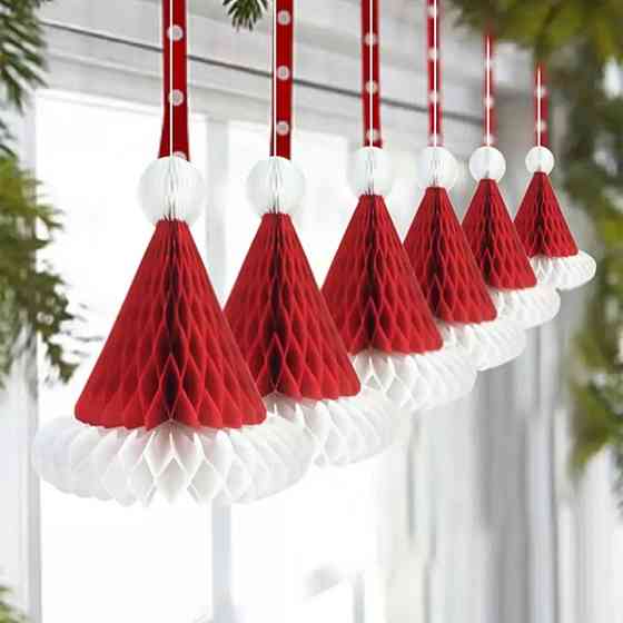 Новогодняя гирлянда соты 