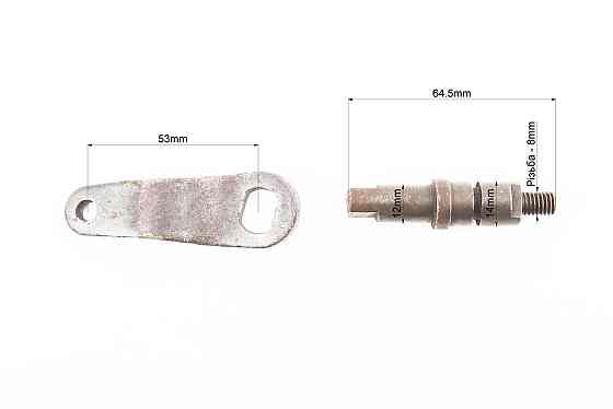 Вал гальмівної колодки з важелем к-кт Киев