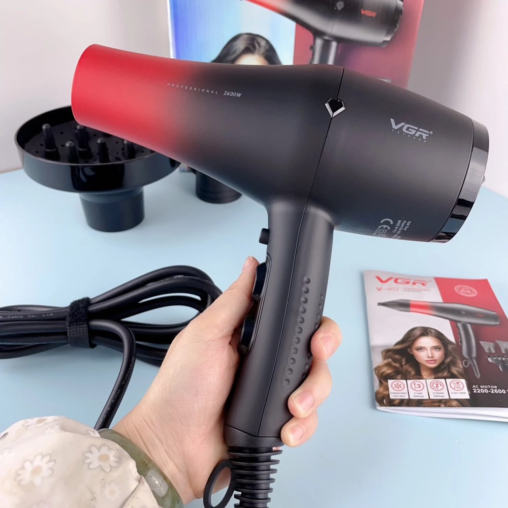 Фен для волос VGR V-462 Красный Киев - изображение 4