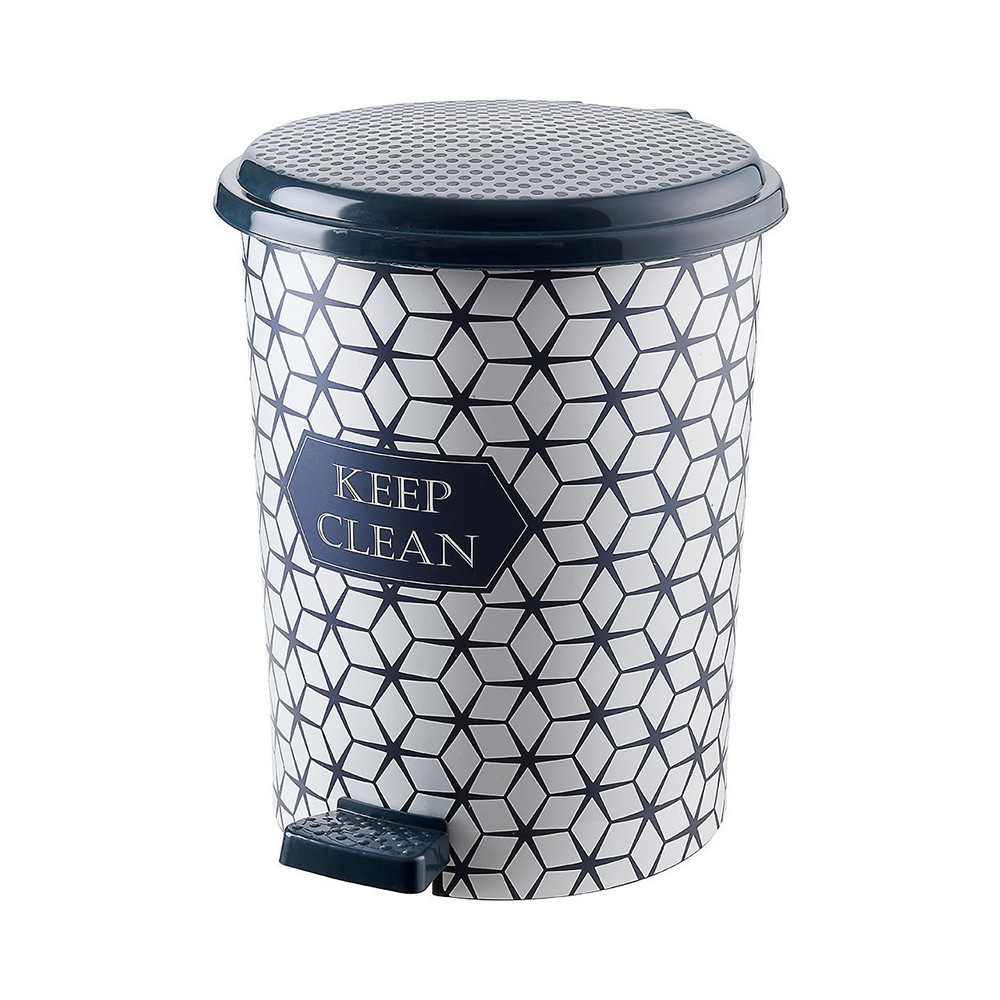 Відро для сміття з педаллю 6 літрів Elif (Еліф), Keep Clean (Зберігати в чистоті). Одеса - фото 1