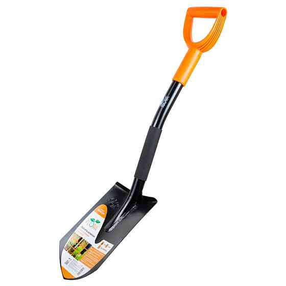 Лопата штикова з металевою ручкою 285×195×800 мм 1.6 кг (американка) FLORA (5045224) Київ