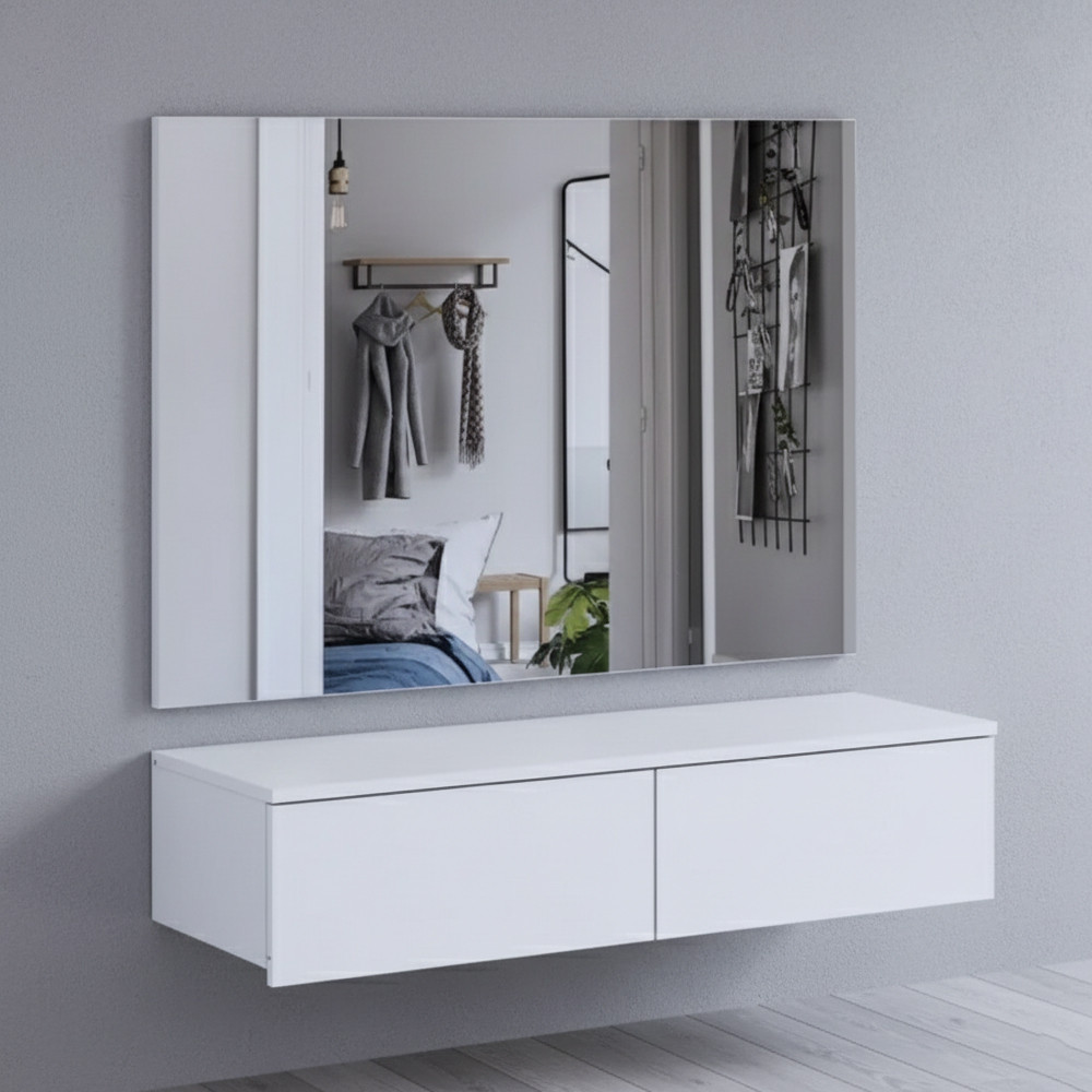 Комплект мебели Doros Левия + зеркало Белый 100х32х100 (42005235) Львов - изображение 1