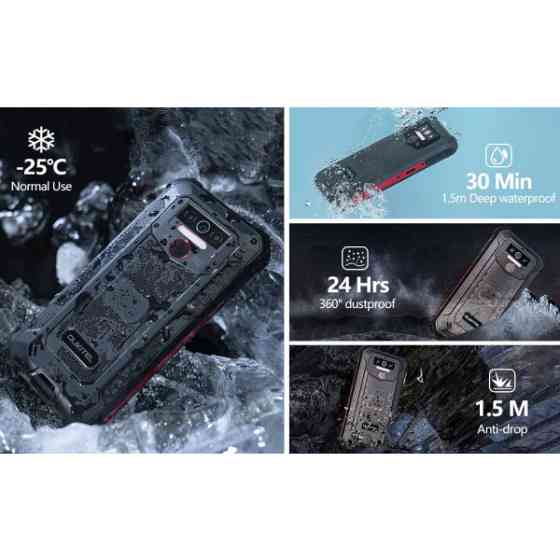 Смартфон Oukitel WP5 Pro 5.5" HD+ /4 GB / 64 GB / MTK6762D / 8000 mAh / IP68 / 13+5Мп Black (6972940563973) Київ