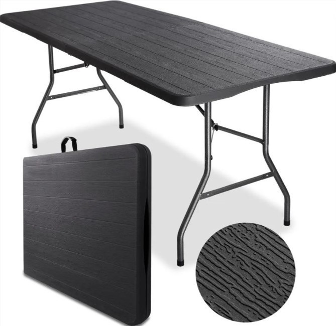 Стол раскладной туристический для пикника Bonro BS 180 см черный Киев - изображение 1