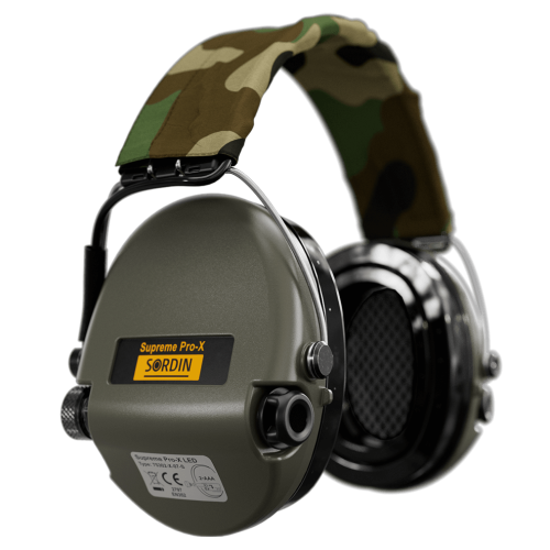 Навушники активні тактичні Sordin Supreme Pro X LED (ліхтар 2xAAA) Олива-камуфляж Вінниця - фото 2