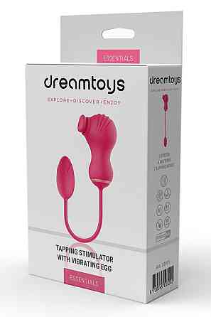 Гибкий двойной стимулятор и вибрационное яйцо Dream Toys Essentials, розовый Sex Aura Киев
