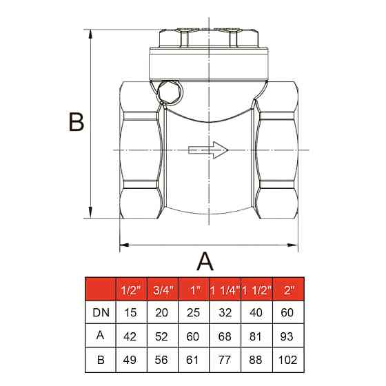 Клапан зворотного ходу води SOLOMON 1″ хлопавка 130 Луцк