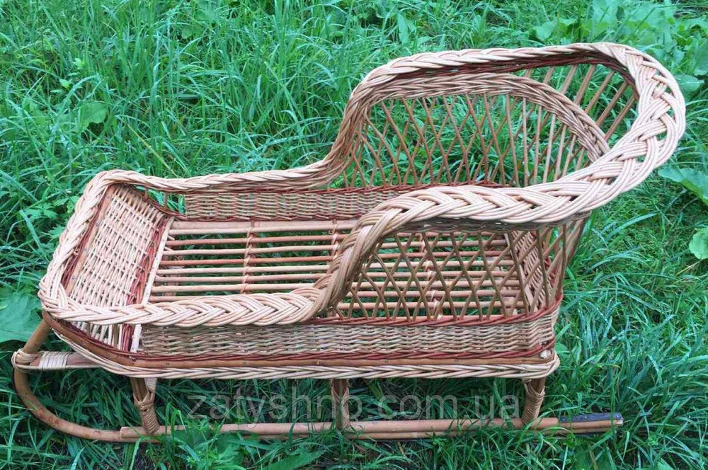Санки из лозы плетеные| санки для  взрослых | саночки  на подарок | сани Киев - изображение 7