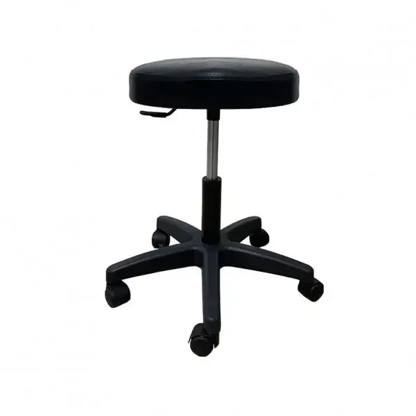 Стул для мастера без спинки Твин на черной ножке Черный Киев - изображение 1