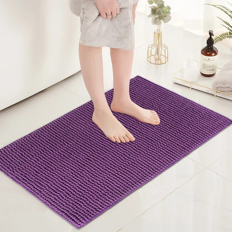 Коврик для ванны и душа Bathlux мягкий длинный ворс, нескользящий 80*50 Фиолетовый Каменец-Подольский - изображение 1