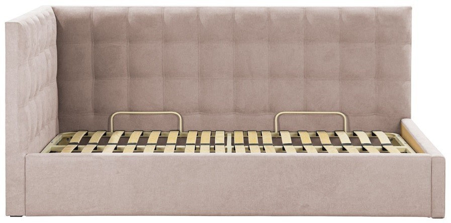 Ліжко Chester з боковою спинкою Comfort 140 x 200 см Rosto 13 З підйомним механізмом та нішою для білизни Мокко Київ - фото 4