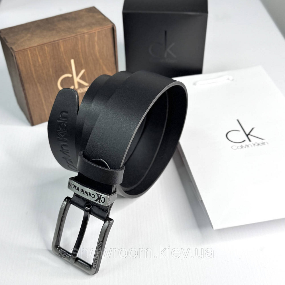 Чоловічий брендовий ремінь із натуральної шкіри (449) Київ - фото 2