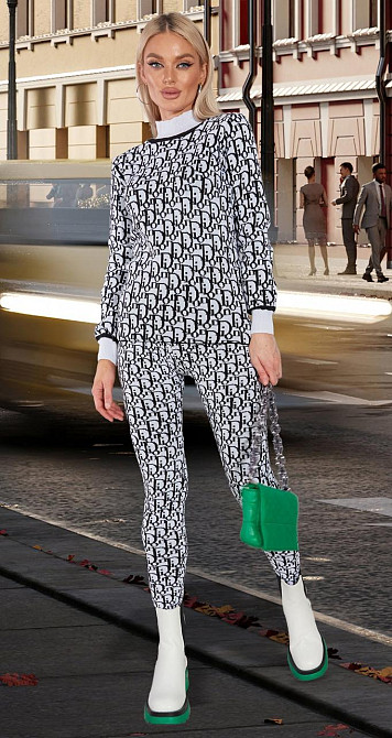 Теплий в'язаний костюм (48-52) Київ - фото 3