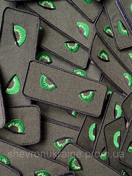 Шеврон ЗЛІ ОЧІ (Форма прямокутна. На липучці) Розмір 4x10см Київ - фото 2