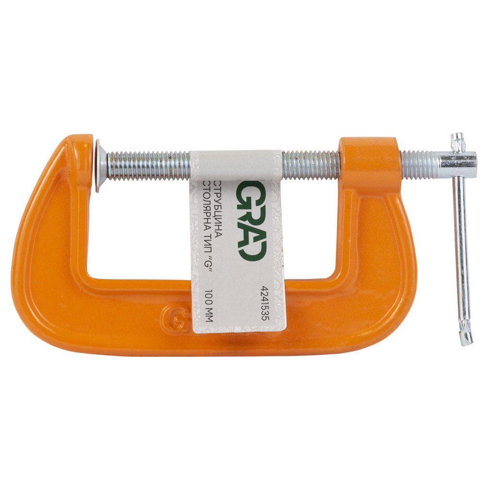 Grad Струбцина столярная тип G 100мм GRAD (4241535) Коломия - фото 5