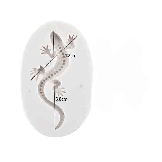 Молд силиконовый Ящерица 66 на 42 мм серый Киев