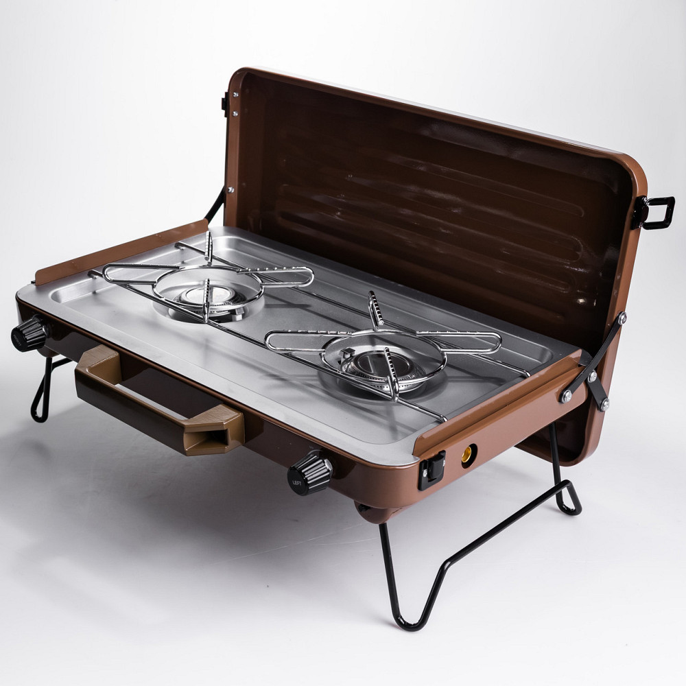 Газова плита портативна туристична з п'єзопідпалом для кемпінгу, дачі та виїздів на природу 7000 Вт HP-DS3-5 Коломыя - изображение 2