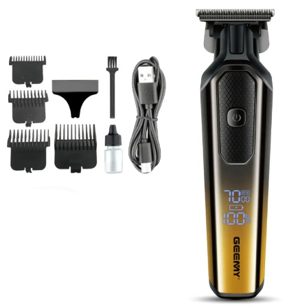 Машинка для стрижки Geemy GM-8058Q, чорно-жовта Винница