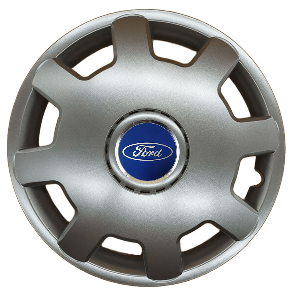 Автомобільні модельні ковпаки R13 Ford 105 4шт, SJS, сріблясті Київ - фото 1