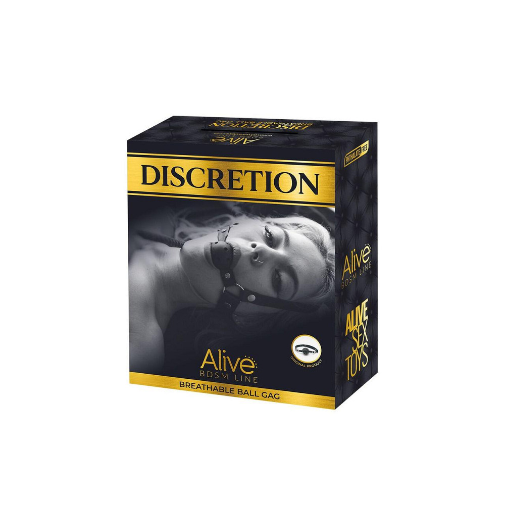 Воздухопроницаемый кляп Alive Discretion Red Sex Aura Киев - изображение 3