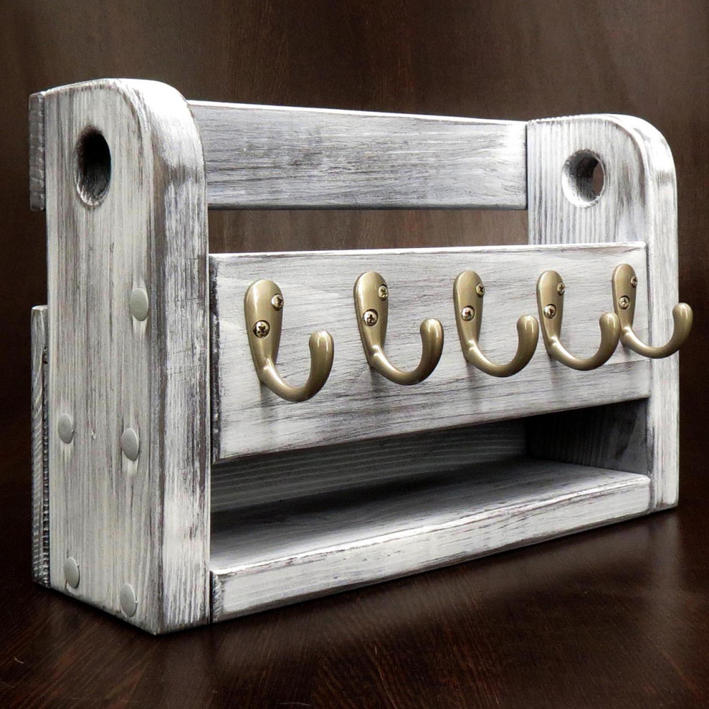 Ключниця дерев'яна "Сен-Мішель" шеббі Миколаїв - фото 1