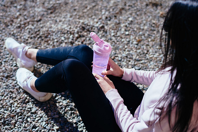 Шейкер спортивний SmartShake Slim 500ml Cotton Pink (Light Lavender) Кам'янське - фото 7
