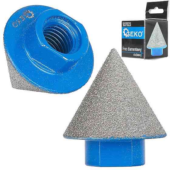 Фреза алмазна конічна "GeKo"  2-38мм на КШМ з кріленням М14 Стрый