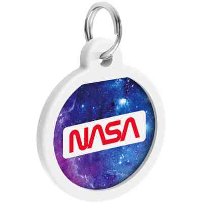 Адресник для животных WAUDOG Smart ID с QR паспортом "NASA21", круг 25 мм (0625-0148) Винница