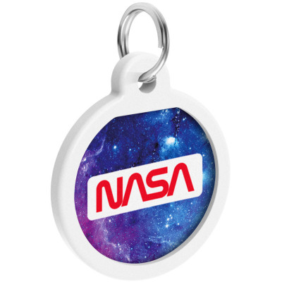 Адресник для животных WAUDOG Smart ID с QR паспортом "NASA21", круг 25 мм (0625-0148) Винница - изображение 4