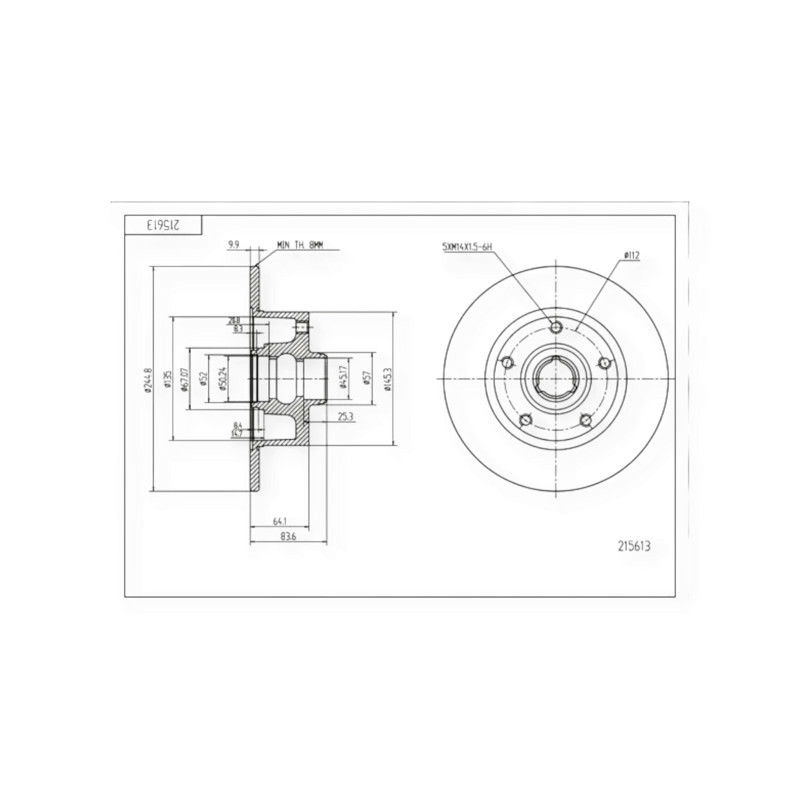 Диск Audi A4 B5 задній (d245x10mm) гальмівний Мукачево - фото 1