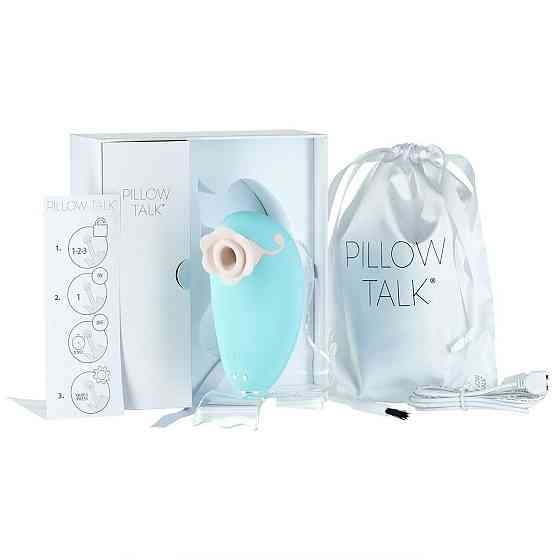 Розкішний вакуумний кліторальний стимулятор Pillow Talk - Dreamy Teal із кристалом Swarovski Sex Aura Київ