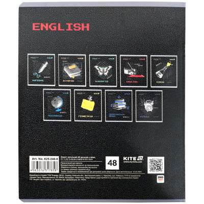 Зошит Kite предметний Techno 48 аркуші, лінія, английська мова (K25-240-8) Вінниця - фото 7
