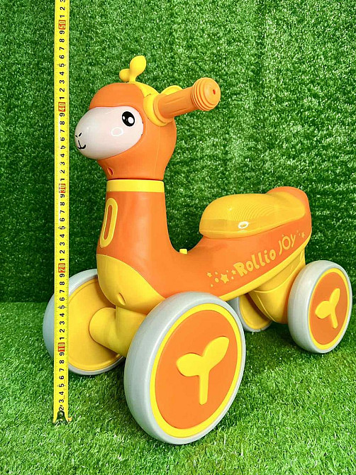 Біговел - толокар JOY музика укр озвучка підсвічування Помаранчевий (JL-77300) Чернигов - изображение 3