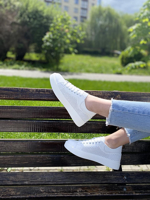 Kentro Кросівки жіночі KENTO 2172 IDL білі (весна-літо, шкіра натуральна) (3497) лише 40р.41р. Коломия - фото 7