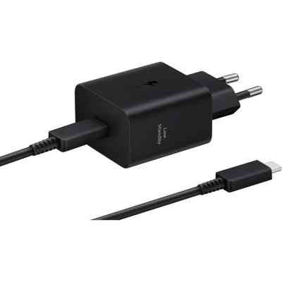 Зарядний пристрій Samsung 45W Compact Power Adapter (w C to C Cable) Black (EP-T4511XBEGEU) Вінниця
