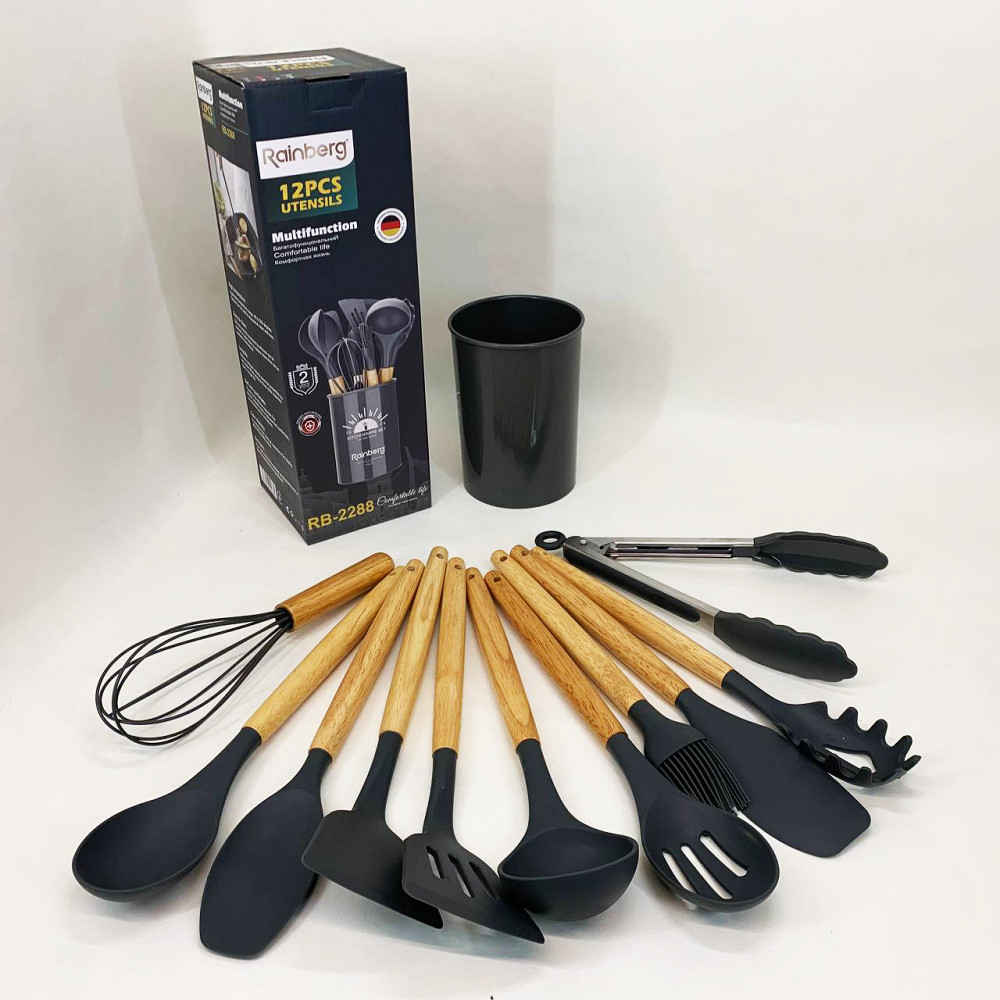 Комплект кухонной утвари, Кухонные аксессуары силикон, Набор для универсального использования на кухне OD-48 Львов - изображение 7