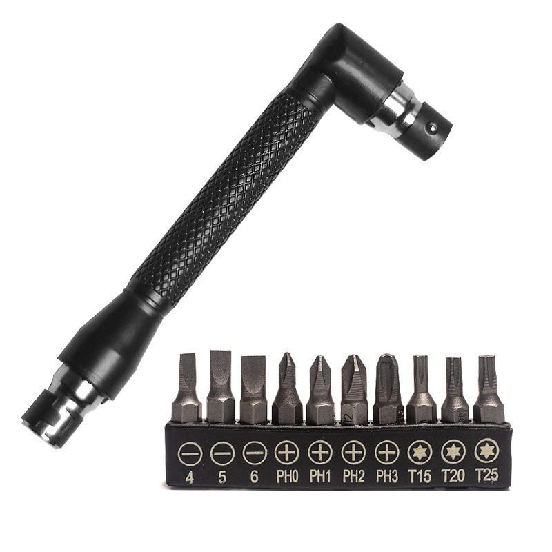 Кутовий ключ з 10 бітами та 9 головками, набір інструментів Київ - фото 10