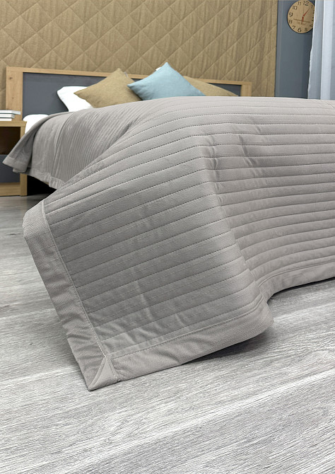 Покрывало велюровое King Size 220х240 см цвет светло-серый (85-209) Киев - изображение 7